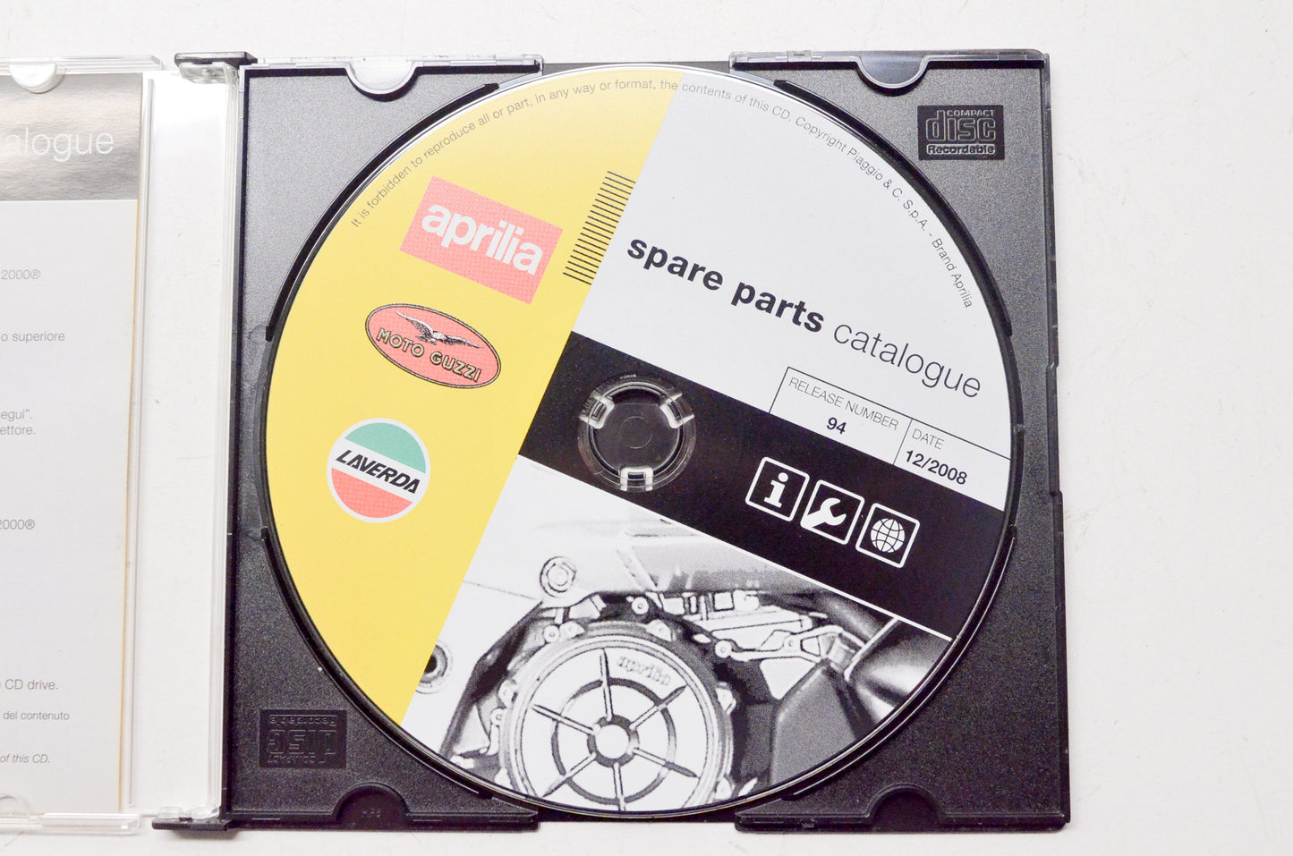 Aprilia Spare Parts Catalogue CD Release #94