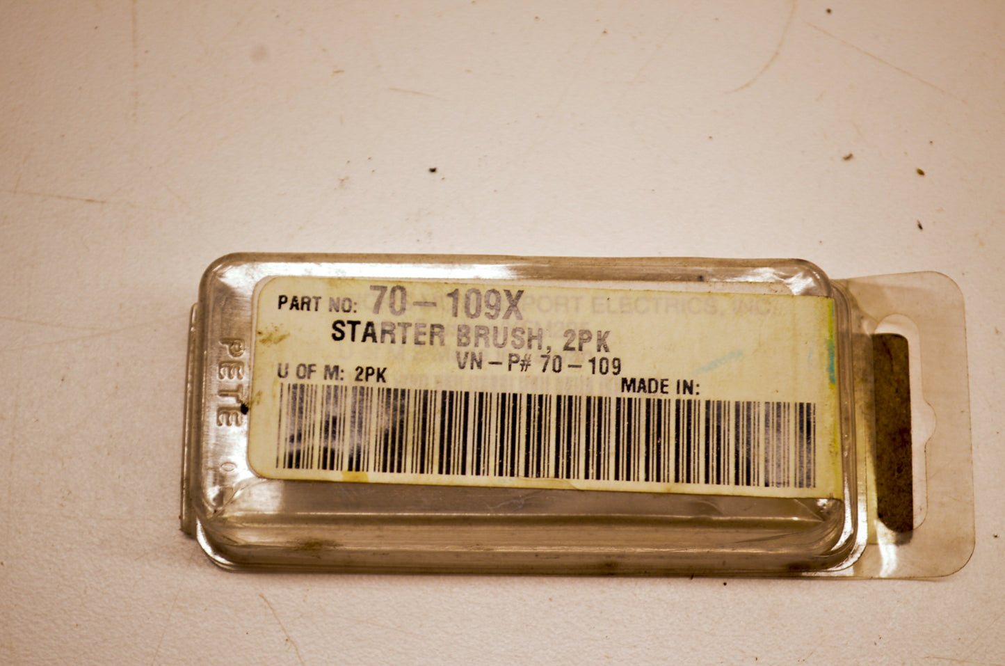 Parts Unlimited 70-109X Starter Brushes Pack NOS