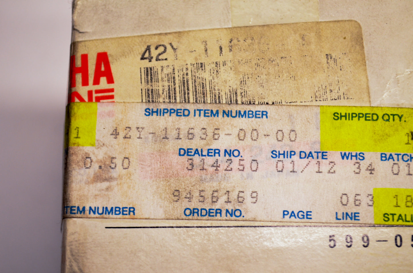 OEM Yamaha 42Y11636-00-00 Piston NOS