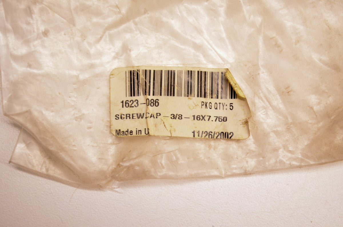 OEM Arctic Cat 1623-086 Cap Screw 3/8 x 7.5 NOS