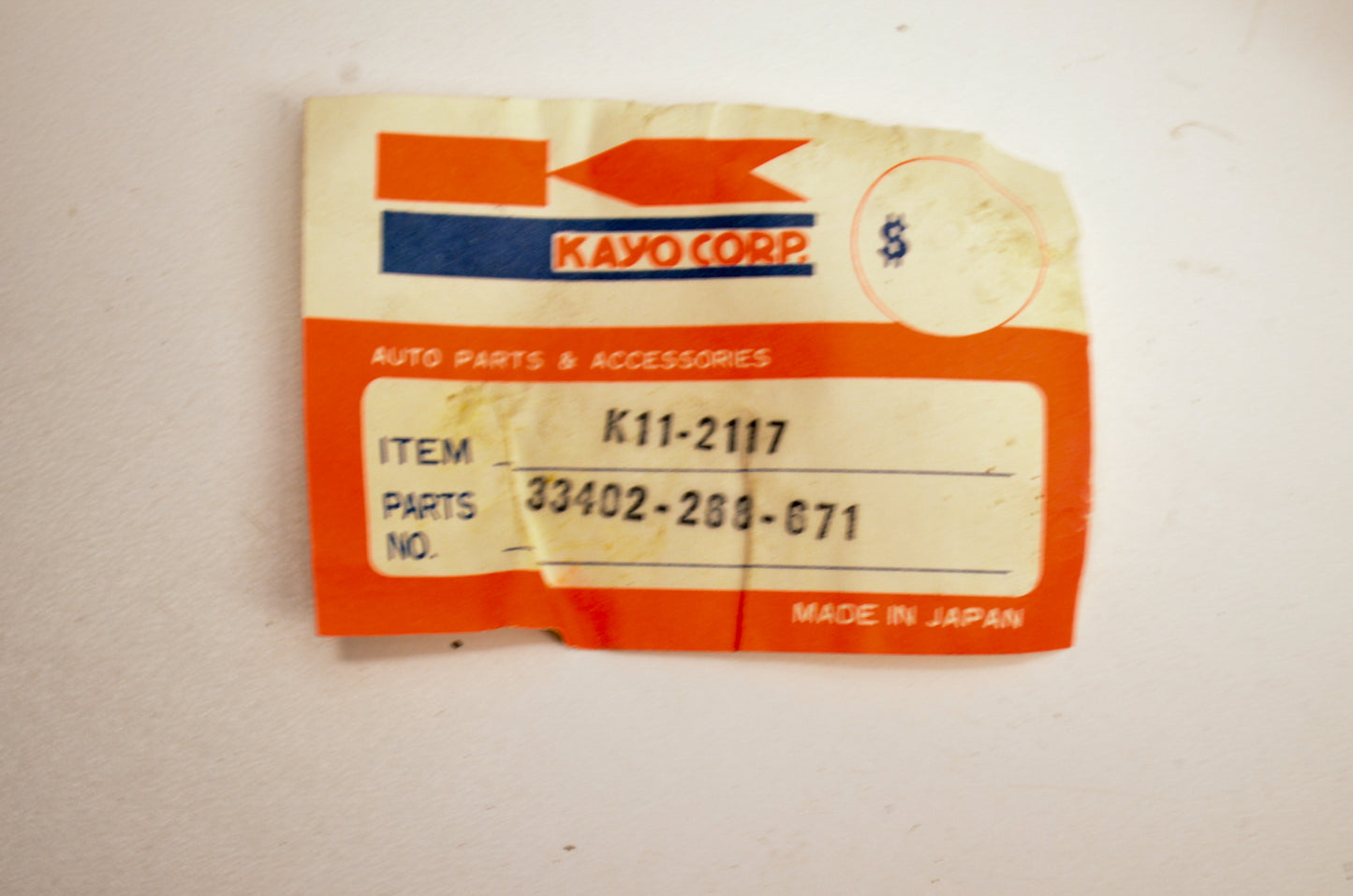Kayo Corp 33402-268-671 Turn Signal Lens NOS