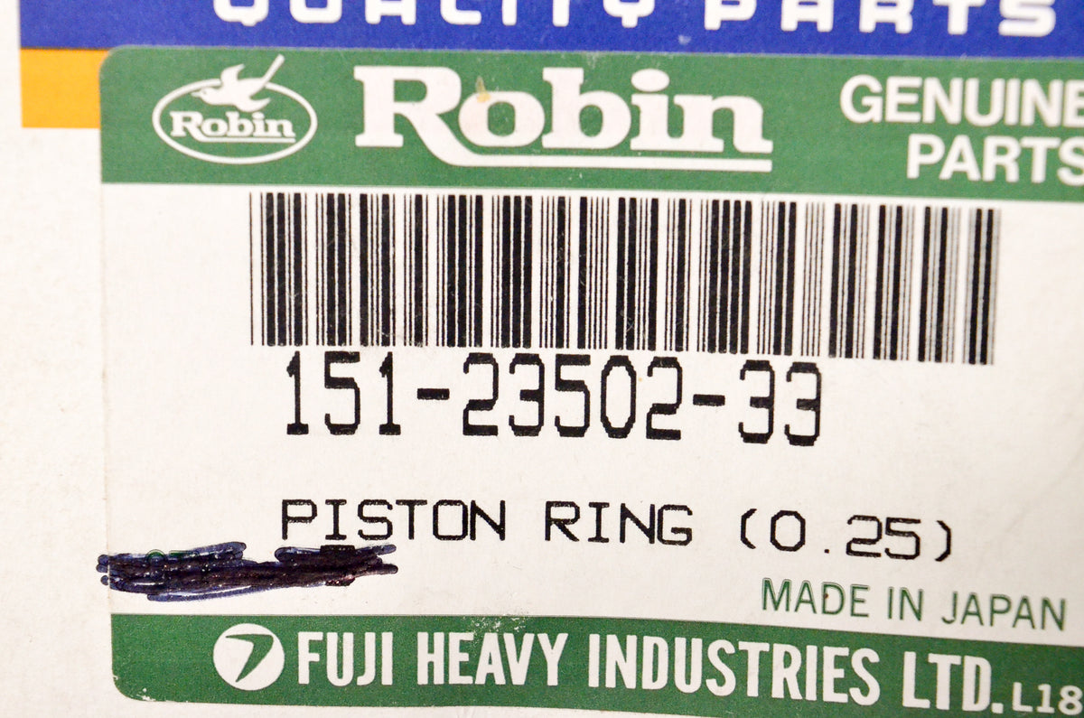 Robin 151-23502-33 0.25mm Piston Ring NOS