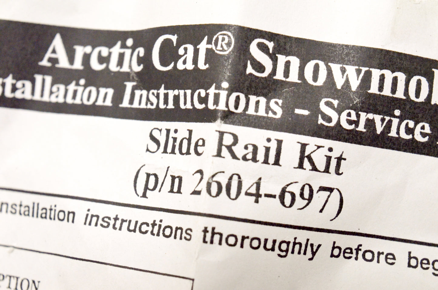 OEM Arctic Cat 2604-642 Slide Rail Adjuster Bushing Qty 2 NOS