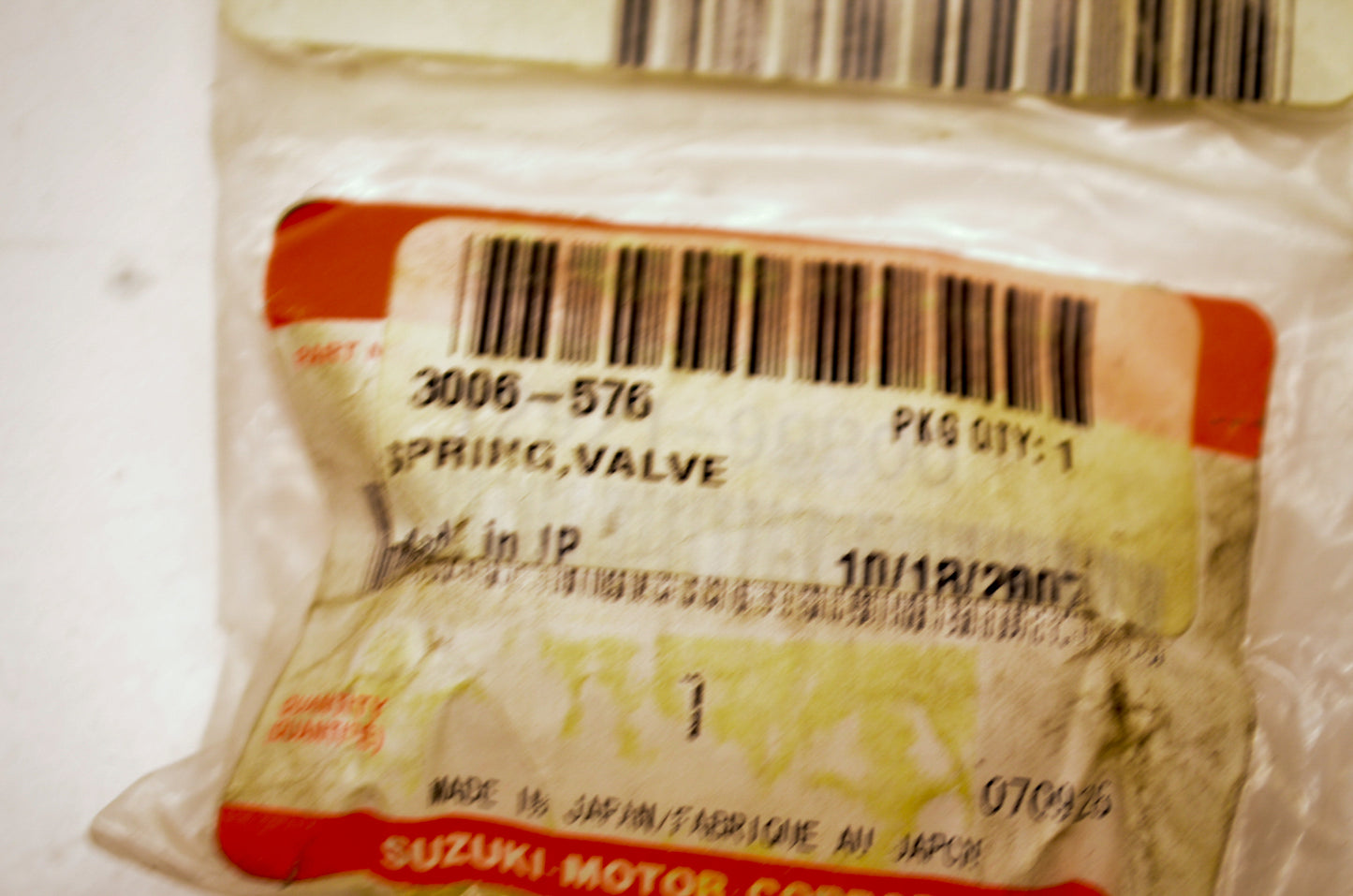 OEM Arctic Cat 3006-576 Spring Valve NOS