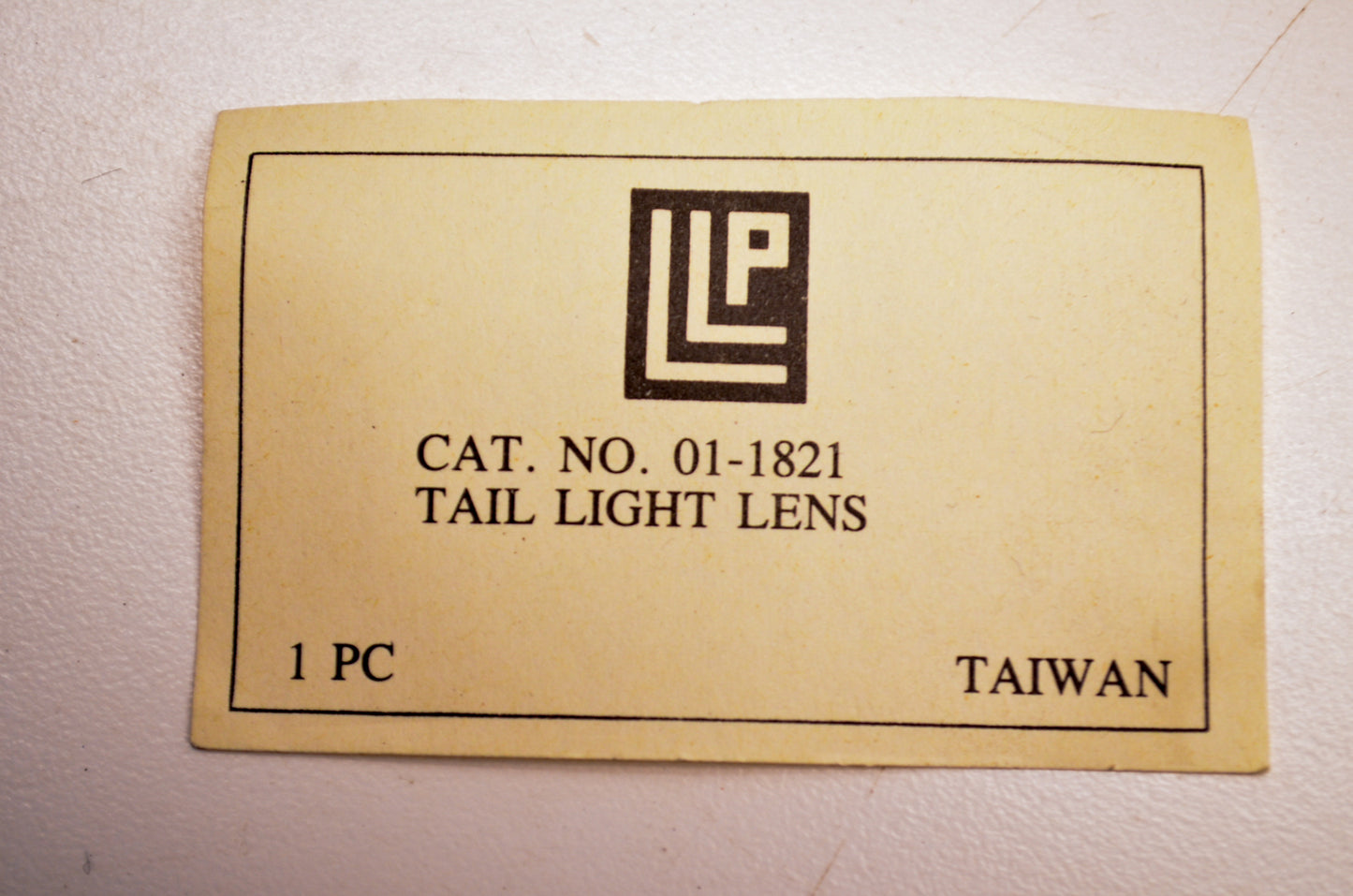 LLP 01-1821 Tail Light Lens NOS