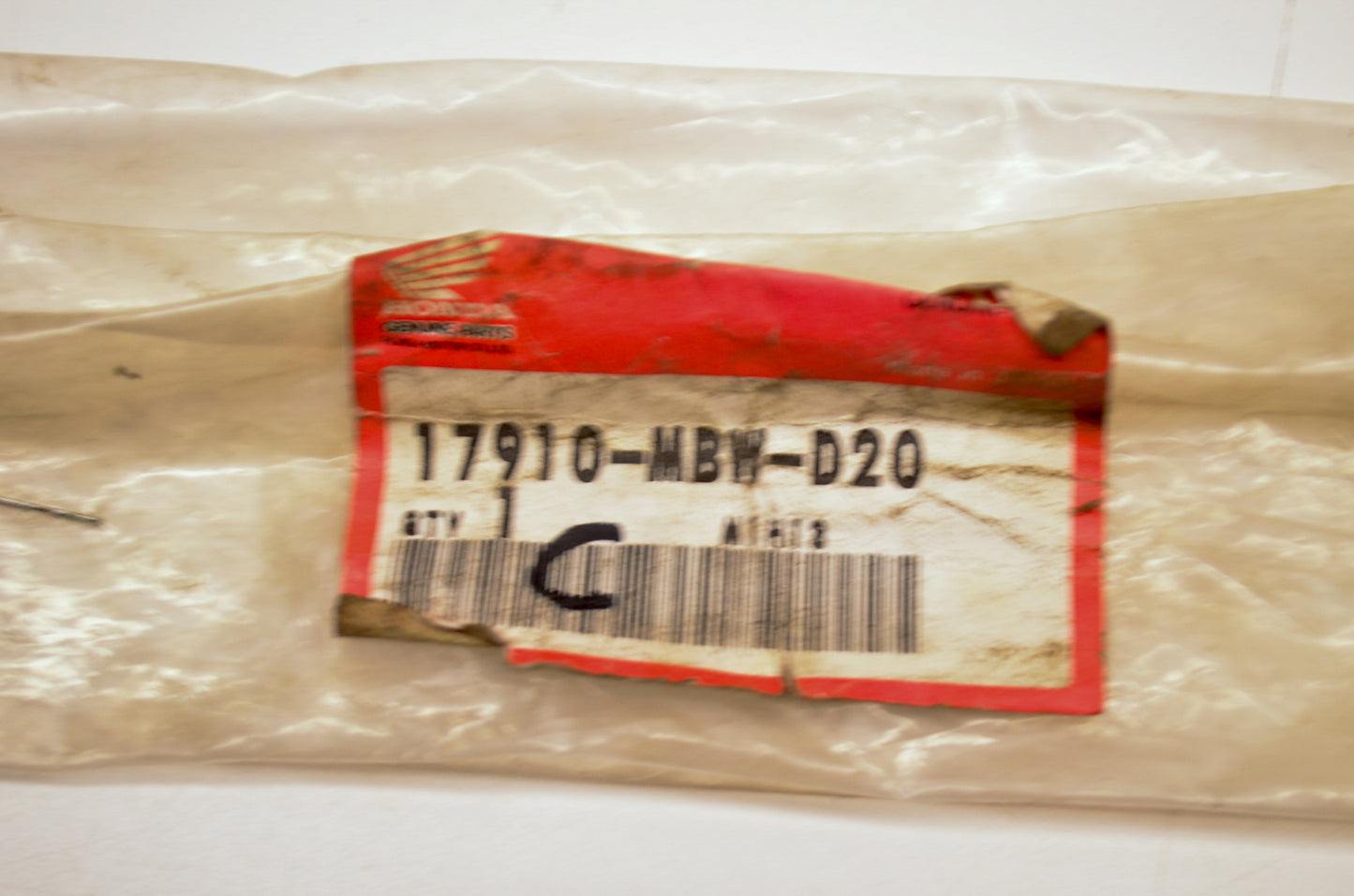 OEM Honda 17910-MBW-D20 Throttle Cable NOS