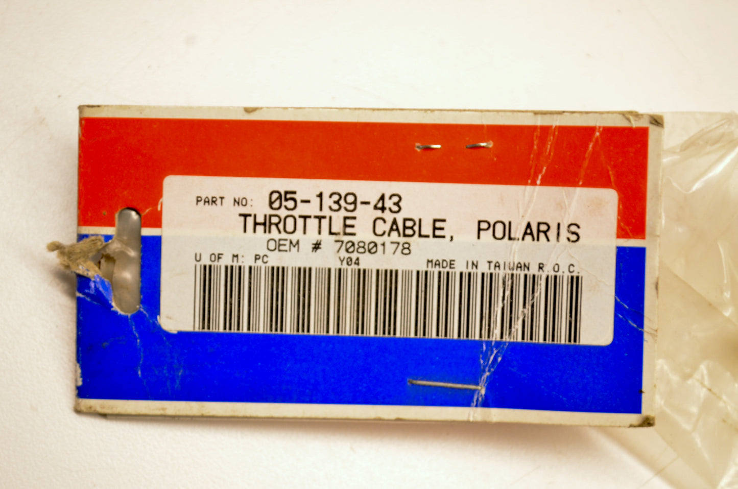 Parts Unlimited 513943, 05-139-43, 7080178 Throttle Cable NOS