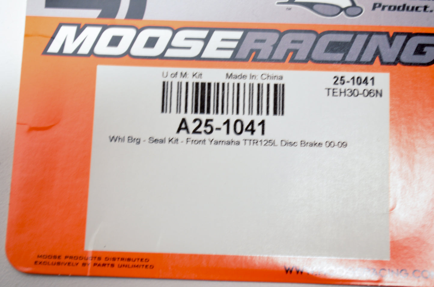 Moose Racing A25-1041 Wheel Bearing and Seal Kit NOS