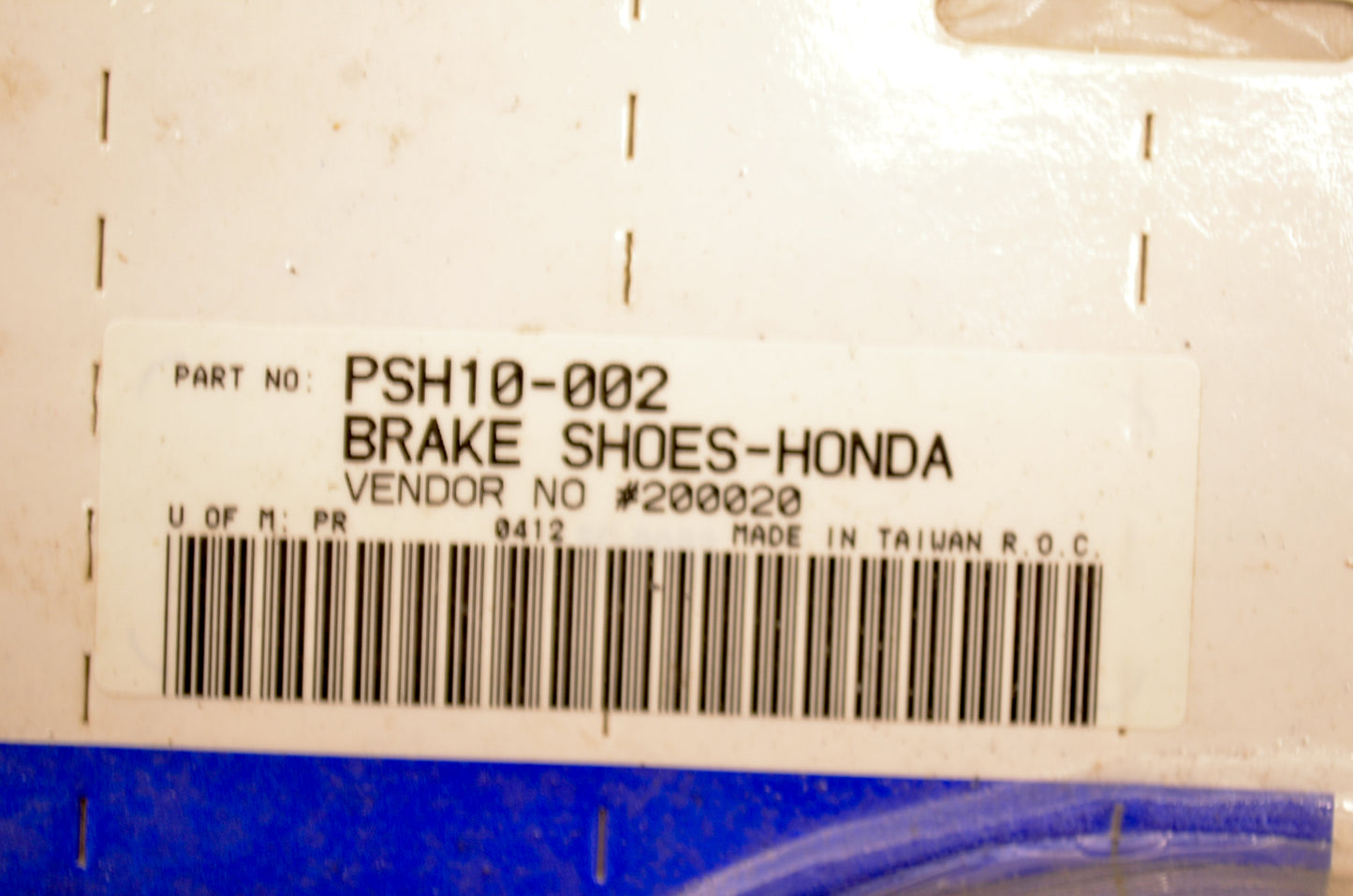 Parts Unlimited PSH10-002 Brake Shoe Kit NOS