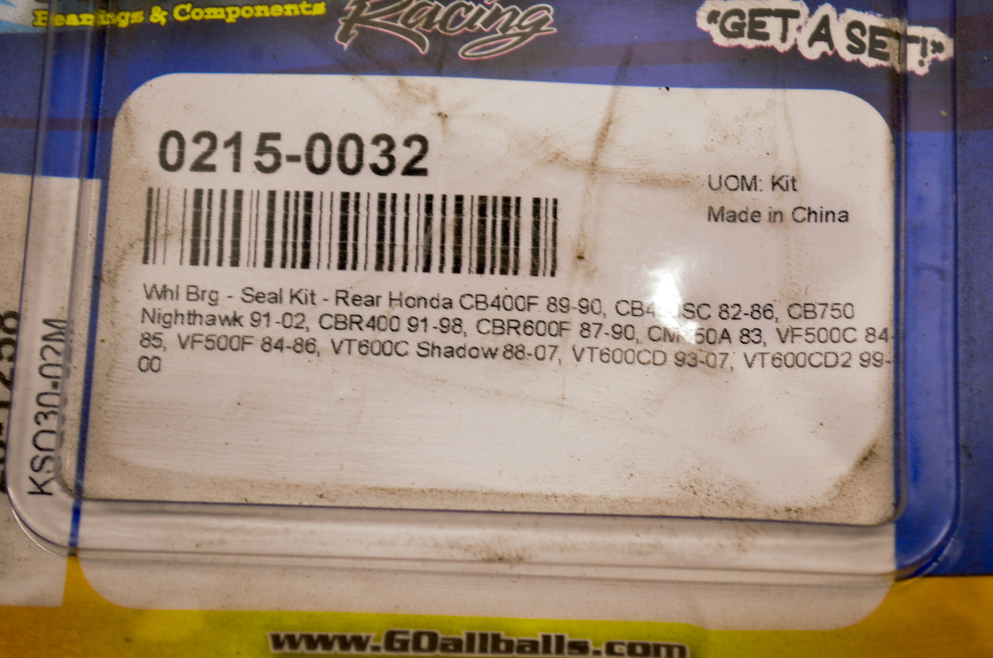 All Balls 0215-0032 Wheel Bearing and Seal Kit NOS