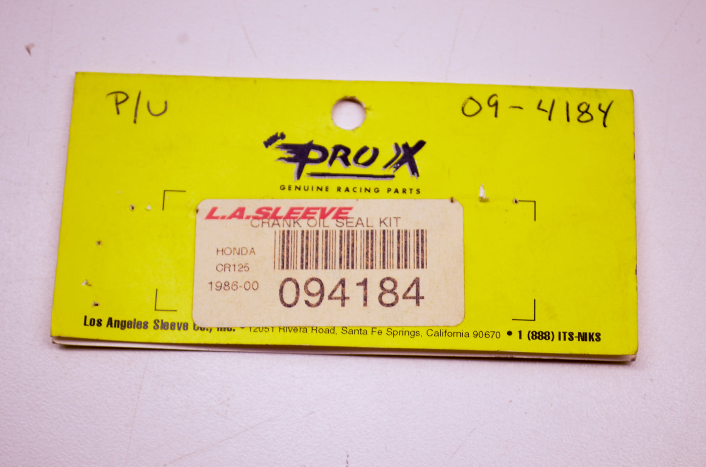 Nik's Pro 094184 Seal Kit NOS