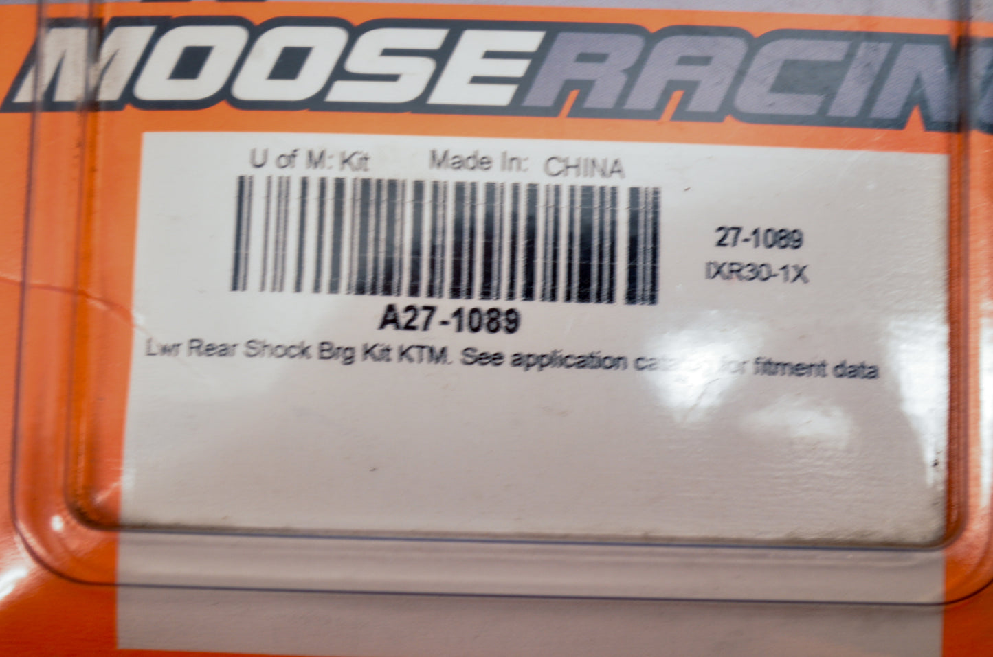 Moose Racing A27-1089 Lower Rear Shock Bearing Kit NOS