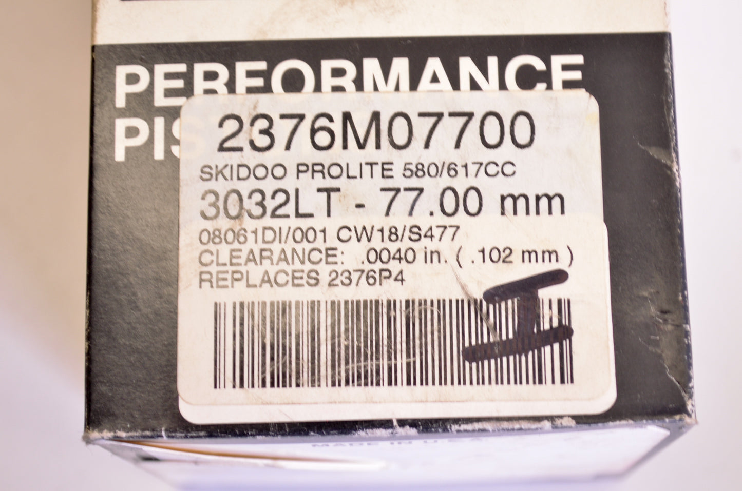 Wiseco 2376M07700, 290807 Piston Kit NOS
