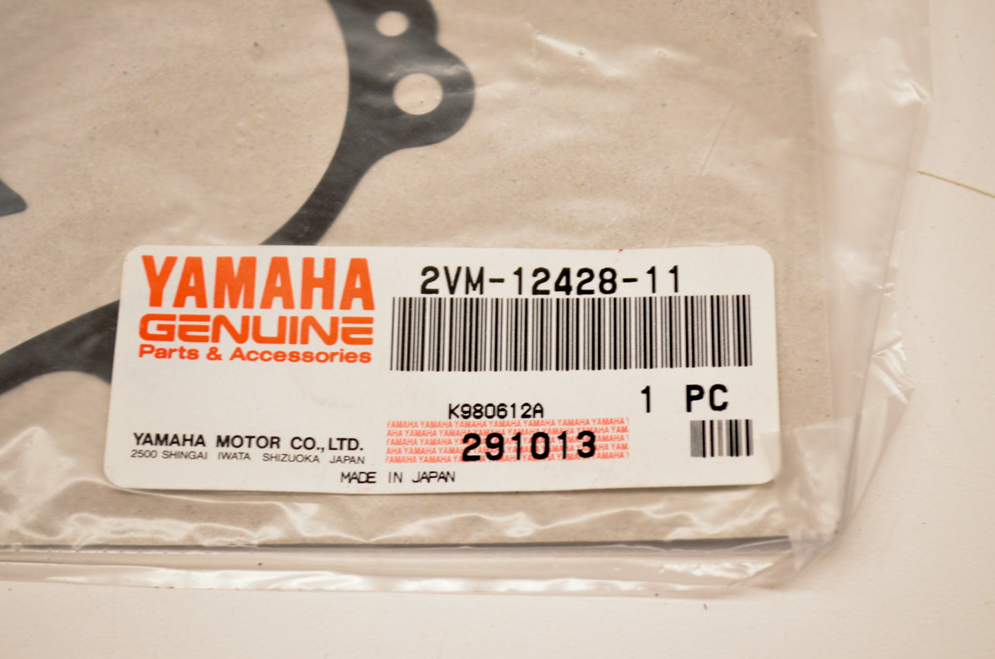 OEM Yamaha 2VM-12428-11-00 Gasket NOS