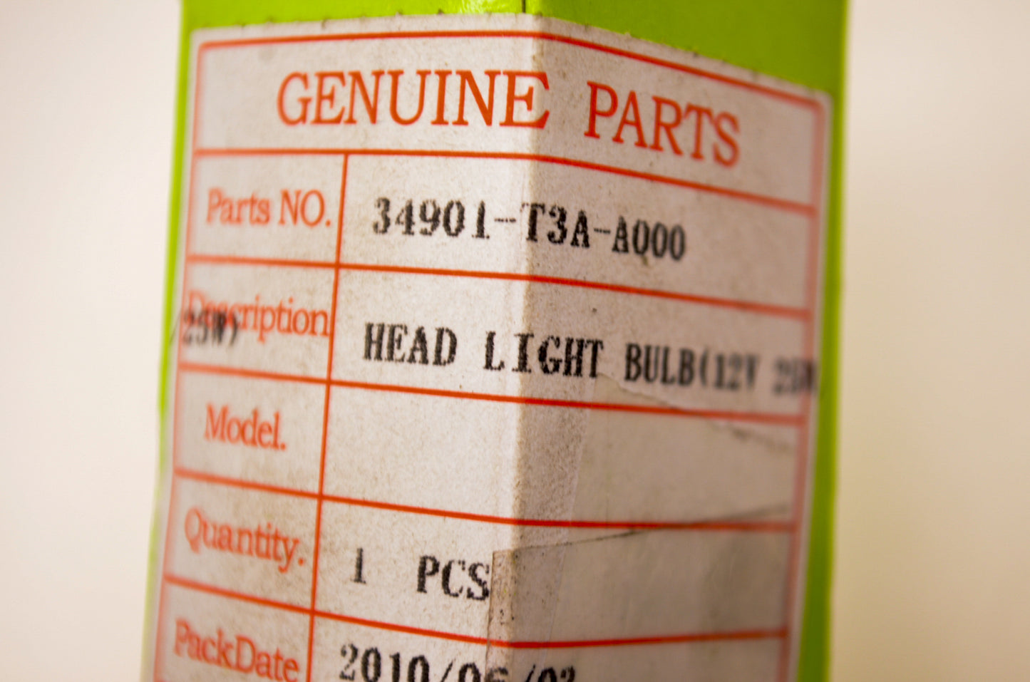 New OEM Kawasaki 34901-T3A-A000 Bulb NOS