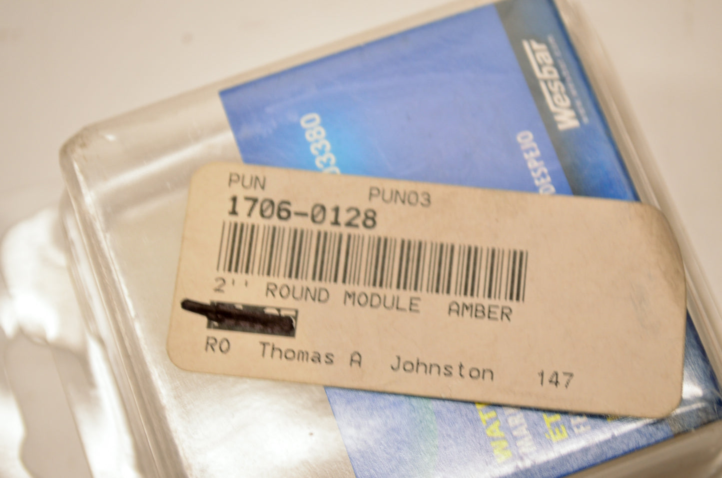 Wesbar 1706-0128 Amber Light NOS