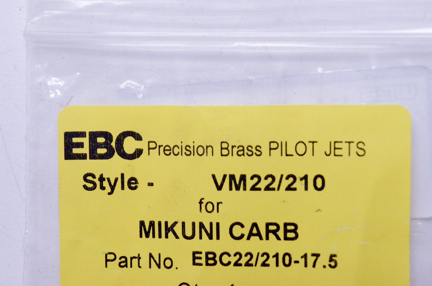 EBC EBC22/210-17.5 Pilot Jet VM232/210 Qty 2 NOS