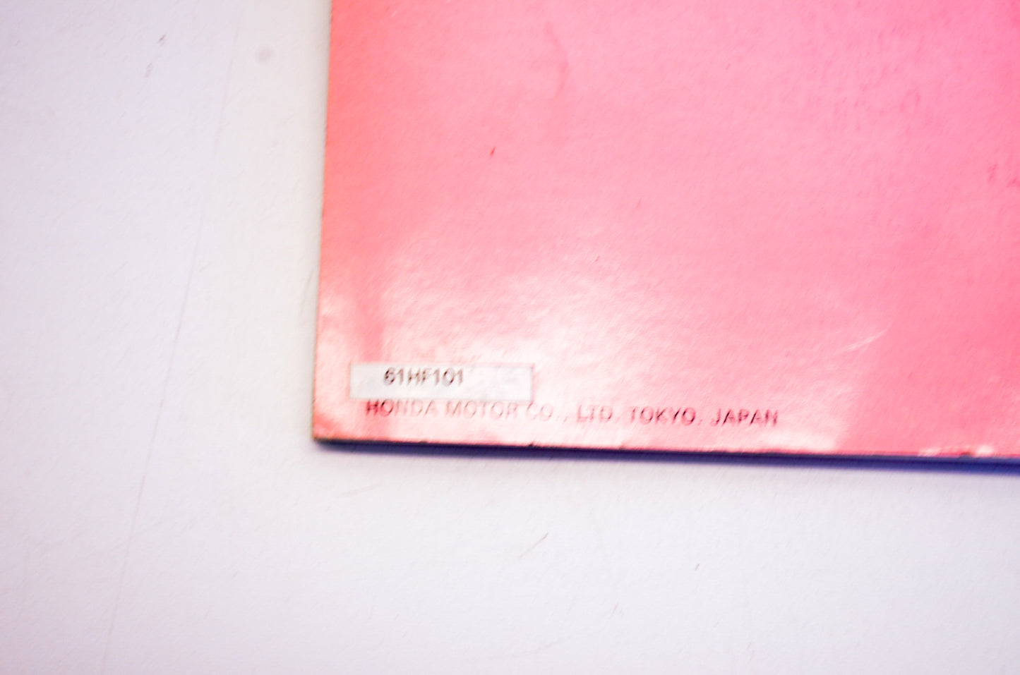Honda 61HF101 Manual