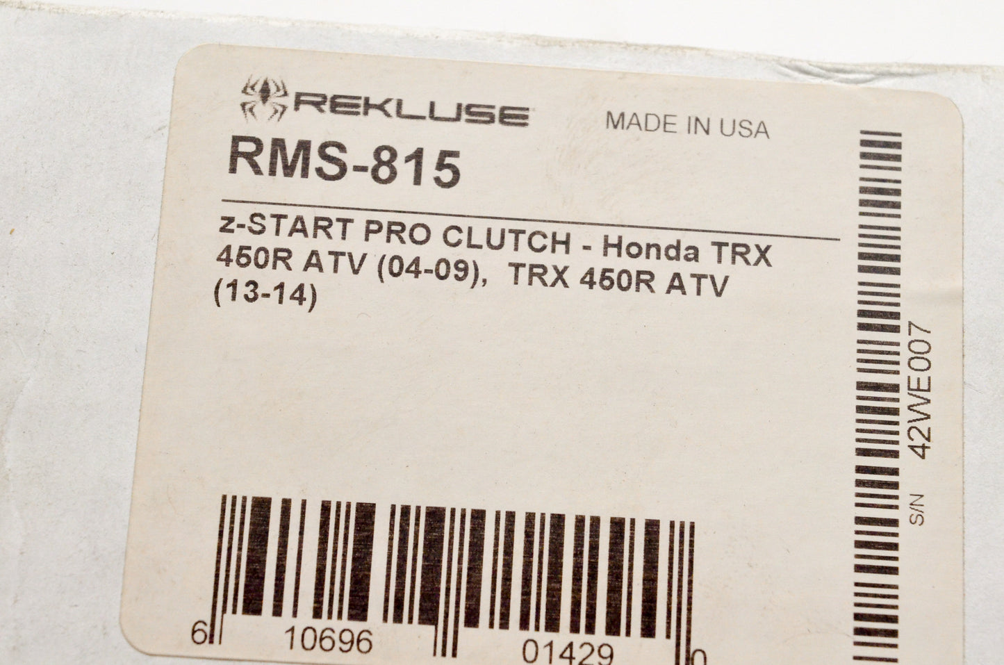 Rekluse RMS-815 z-Start Pro Clutch Kit NOS