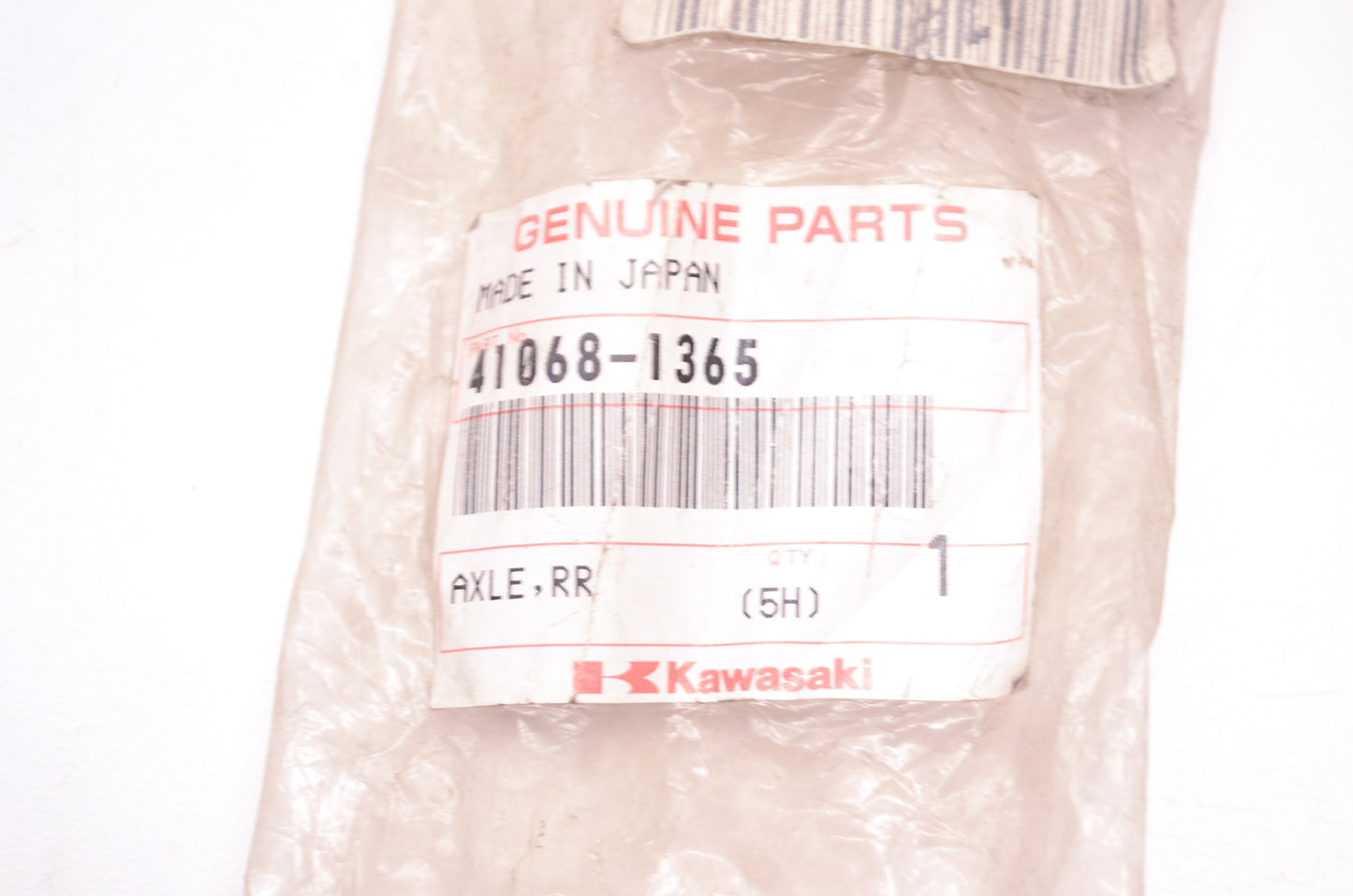 New OEM Kawasaki 41068-1365 Rear Axle NOS