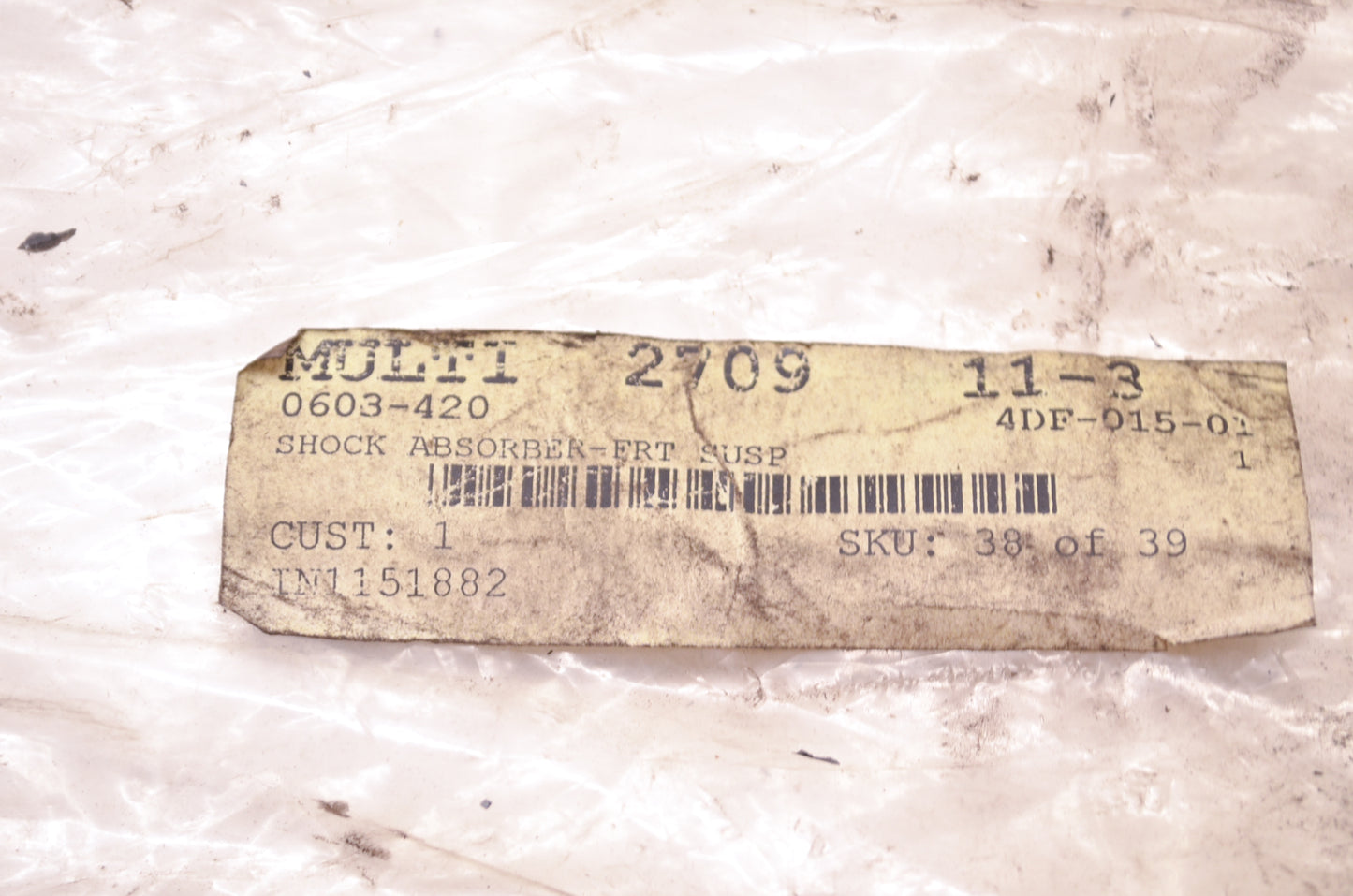 New OEM Arctic Cat 0603-420 Front Shock Absorber NOS