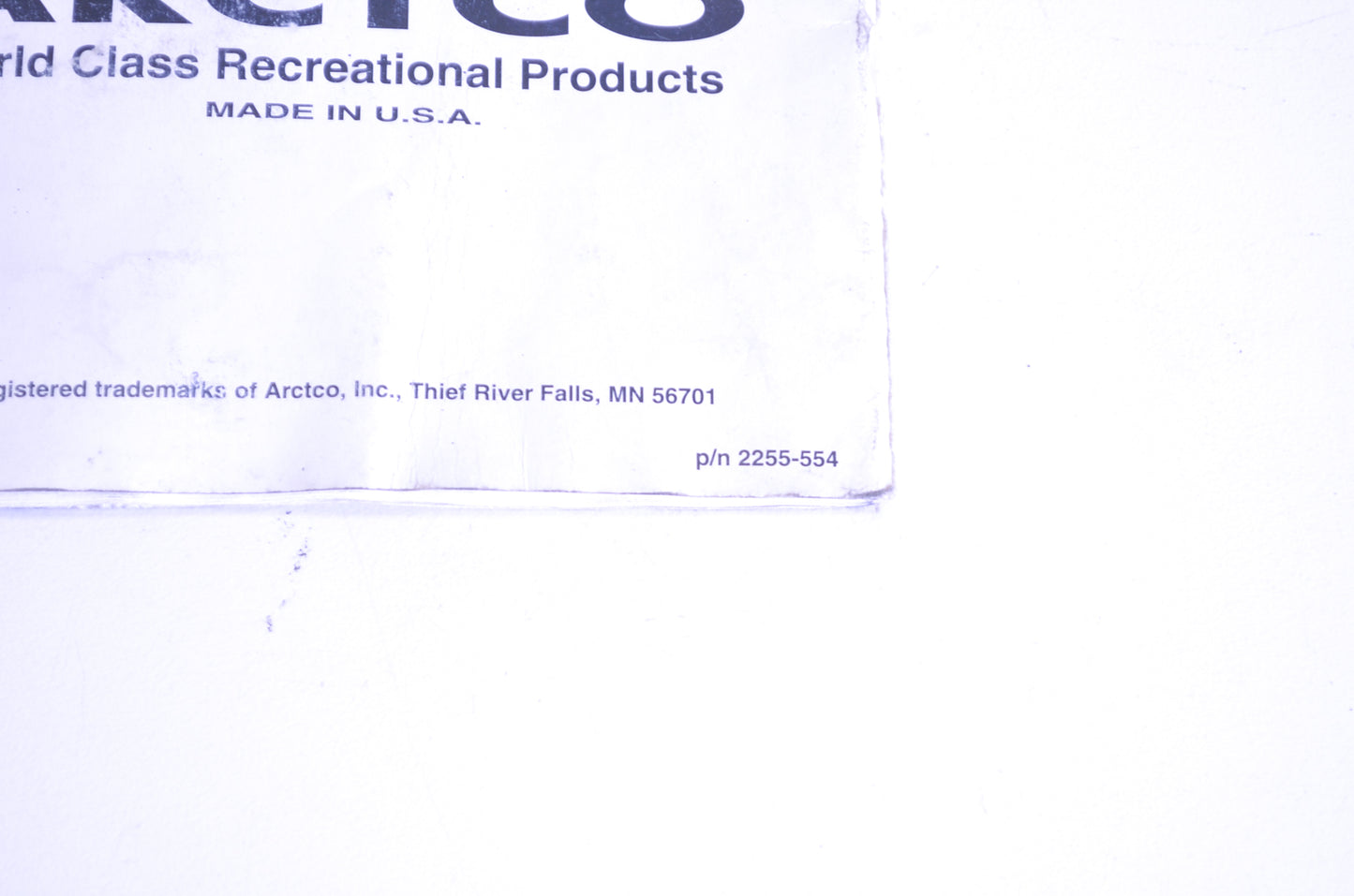 OEM Arctic Cat 2255-554 1997 EXT 600 Operators Manual