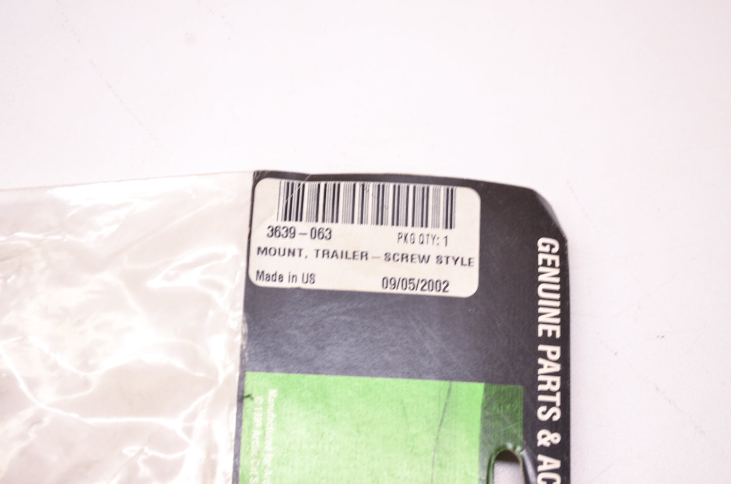 New OEM Arctic Cat 3639-063 Trailer Mount NOS