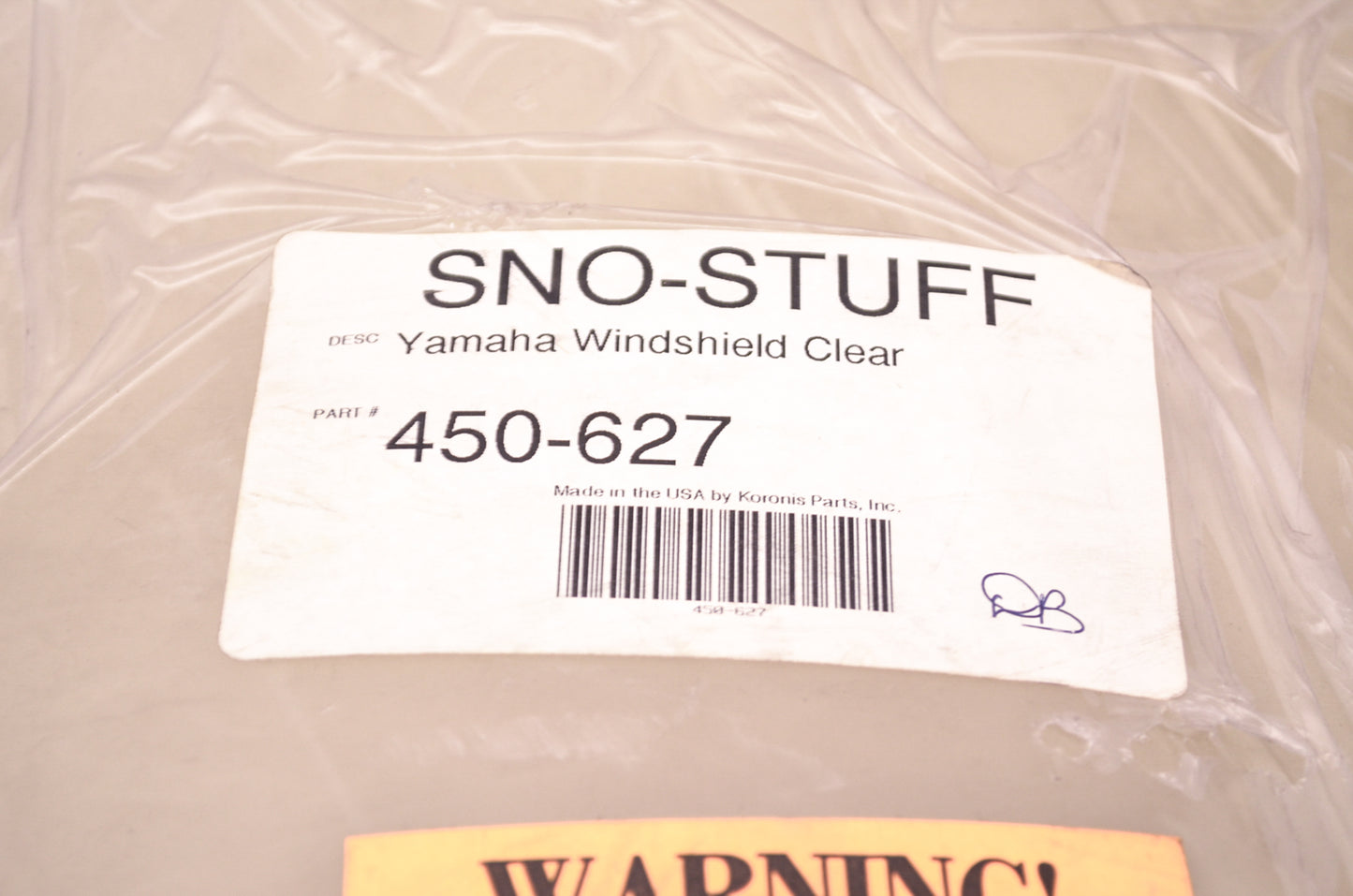 Sno-Stuff 450-627 Windshield NOS