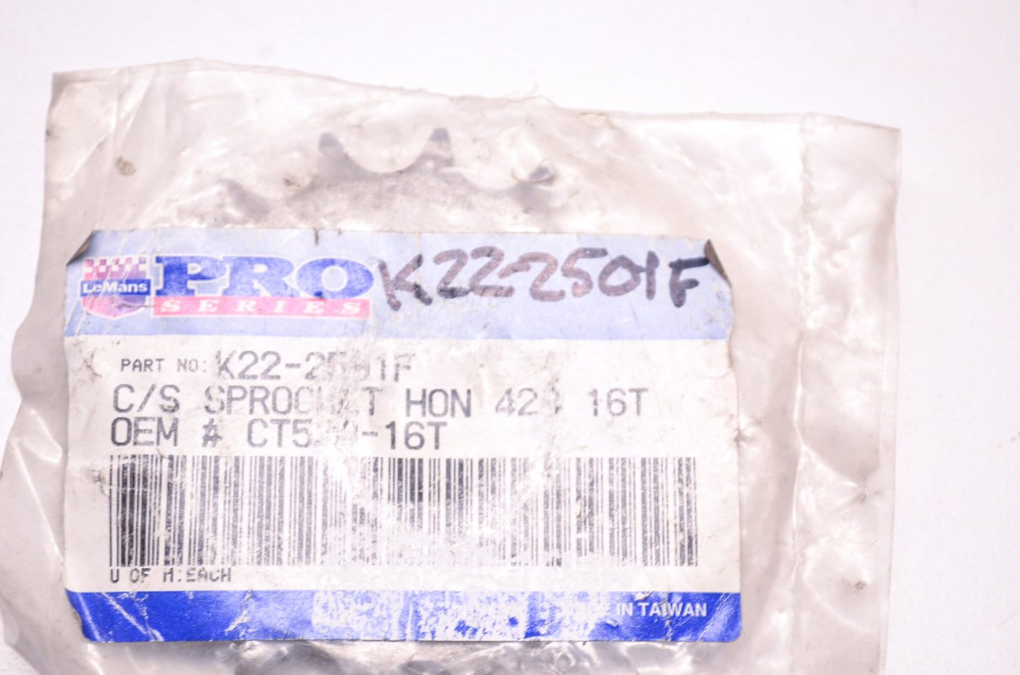 Lemans K22-2501F, CT529-16T Sprocket NOS