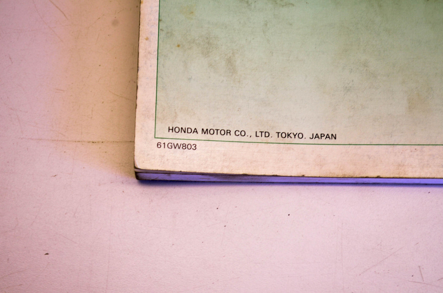 OEM Honda 61GW803 Z50R 1988-89 1991-92 Service Manual