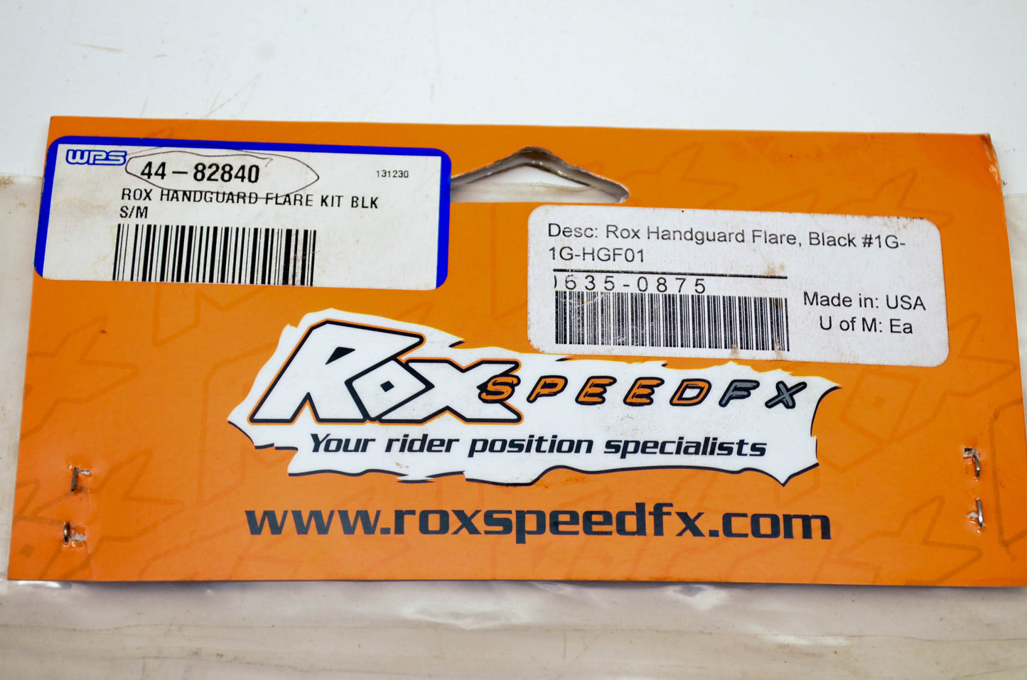 Rox Speed FX 0635-0875, 1G-HGF01, 44-82840 Hand Guard Flare Kit NOS
