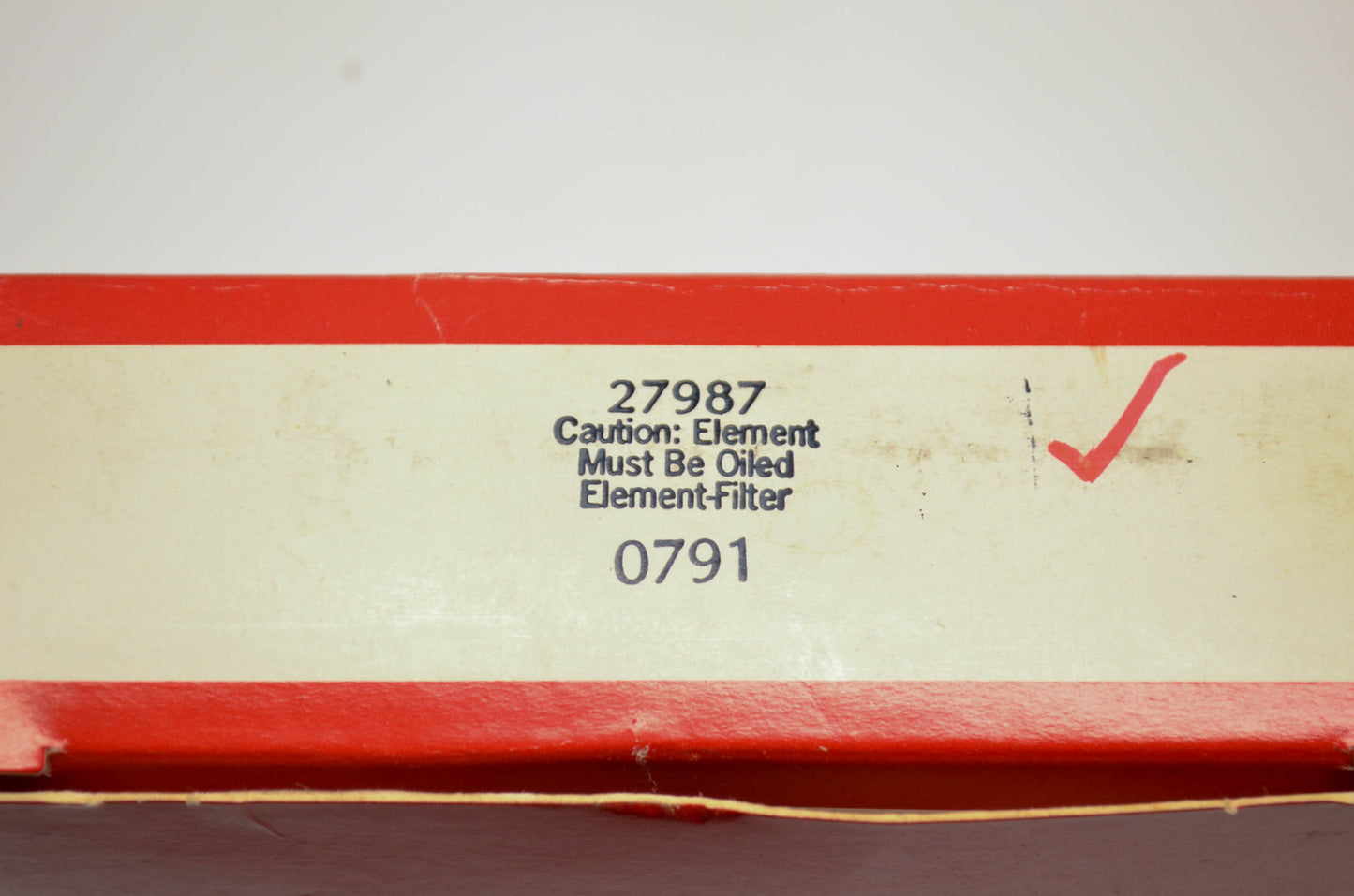 New OEM Briggs & Stratton 27987 Air Filter NOS