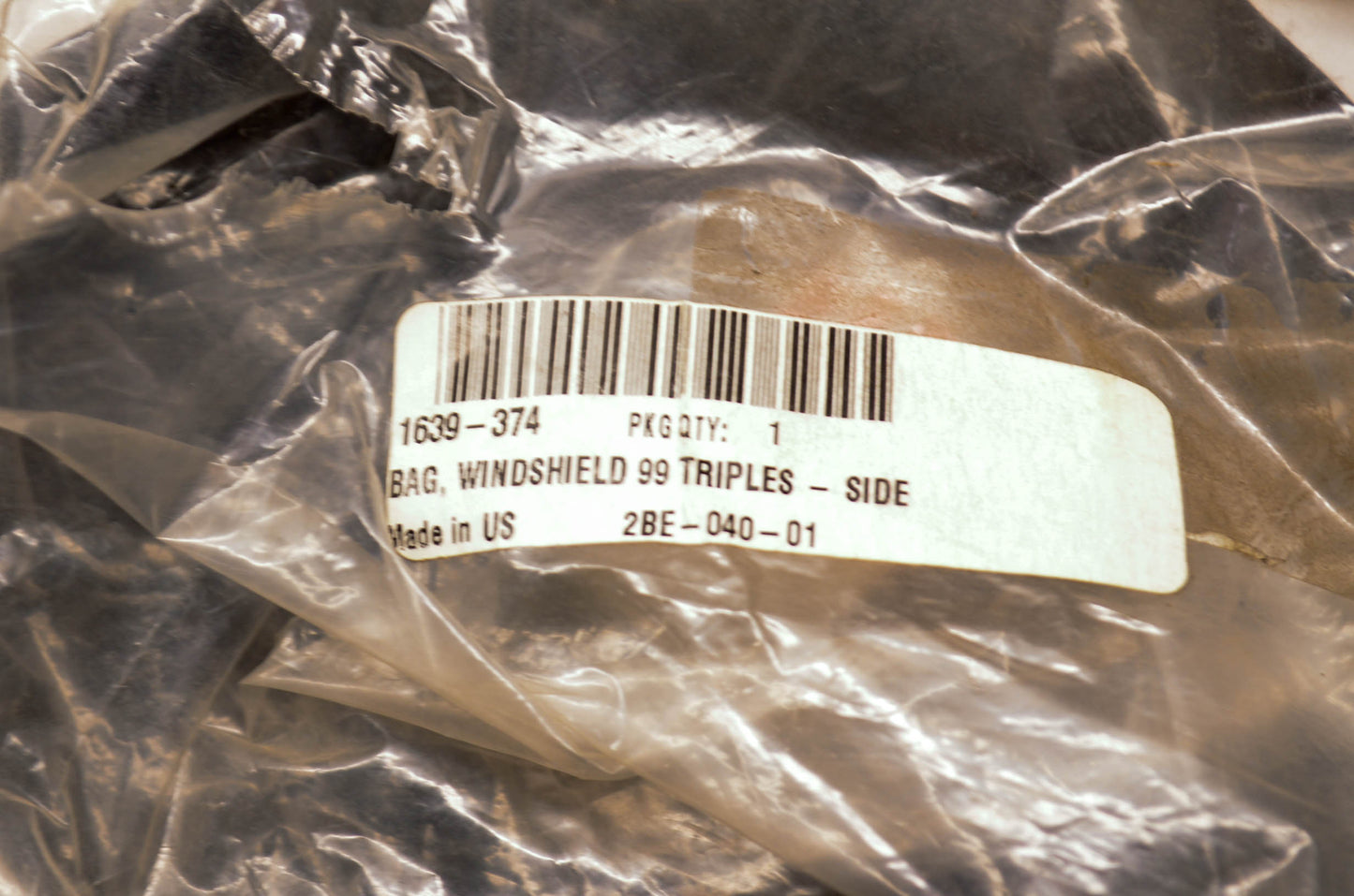 New OEM Arctic Cat 1639-374 Side Windshield Bag NOS