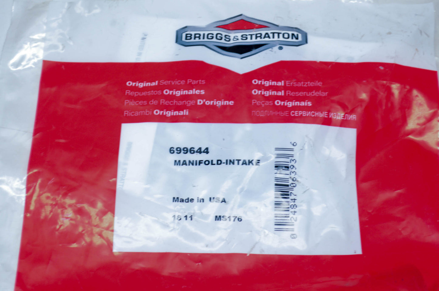 New OEM Briggs & Stratton 699644 Intake Manifold NOS
