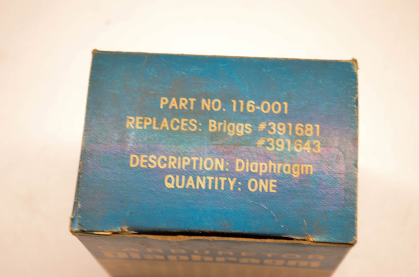Carb Diaphragm 116-001 Diaphragm NOS