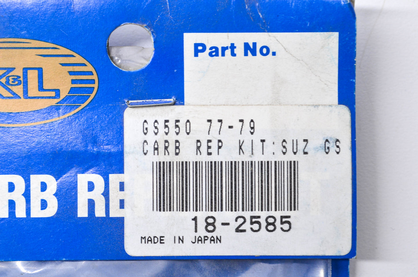 K & L 18-2585 Carburetor Repair Kit NOS