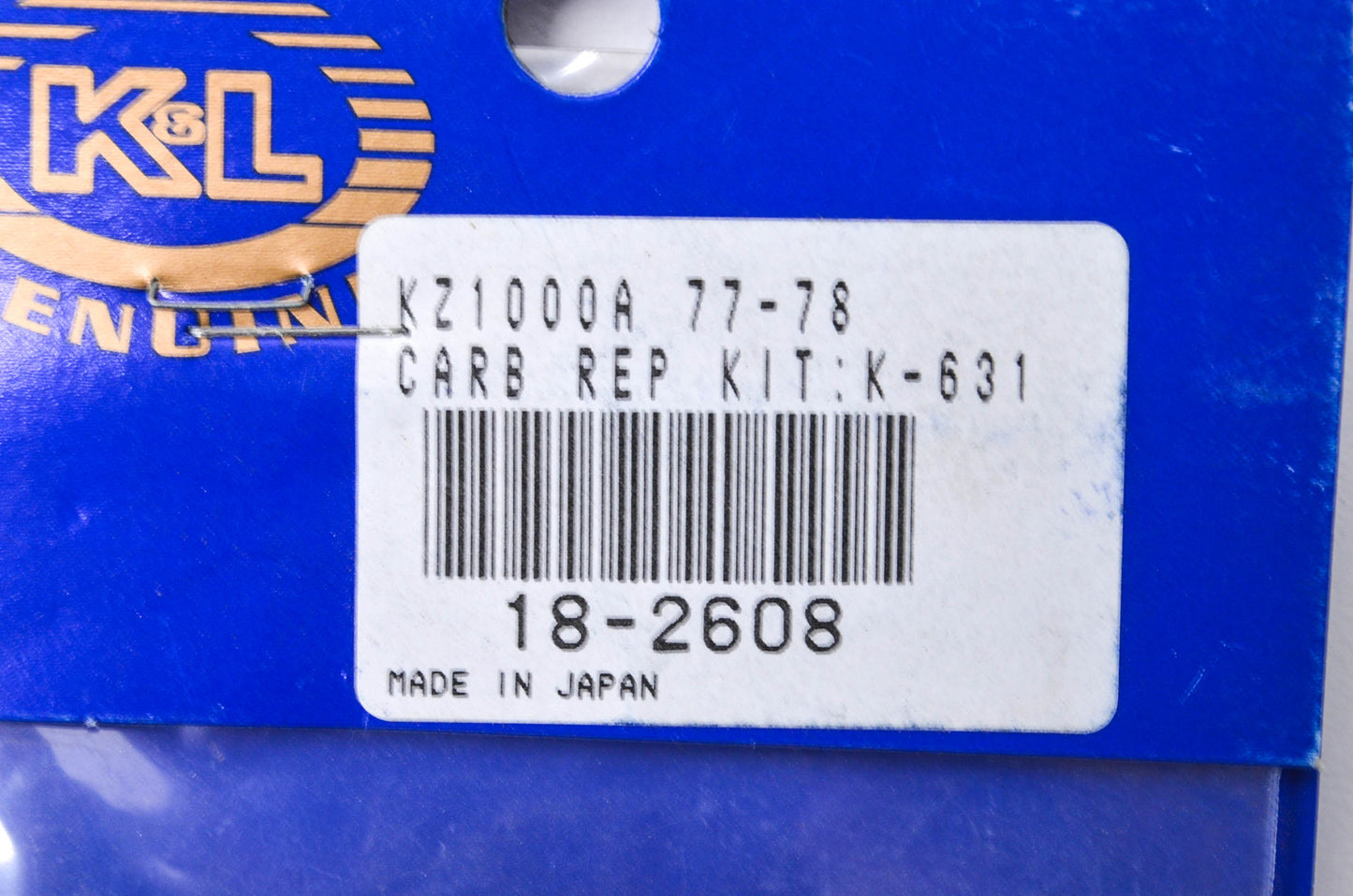 K & L 18-2608 Carburetor Repair Kit NOS