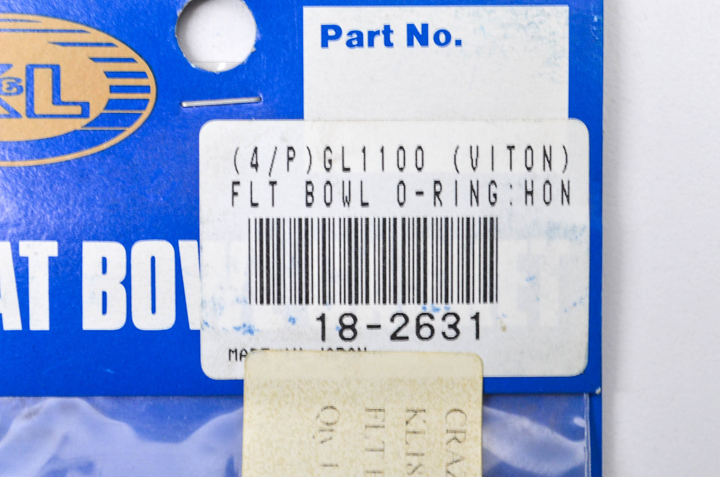 K & L 18-2631 Float Bowl Gasket Kit NOS