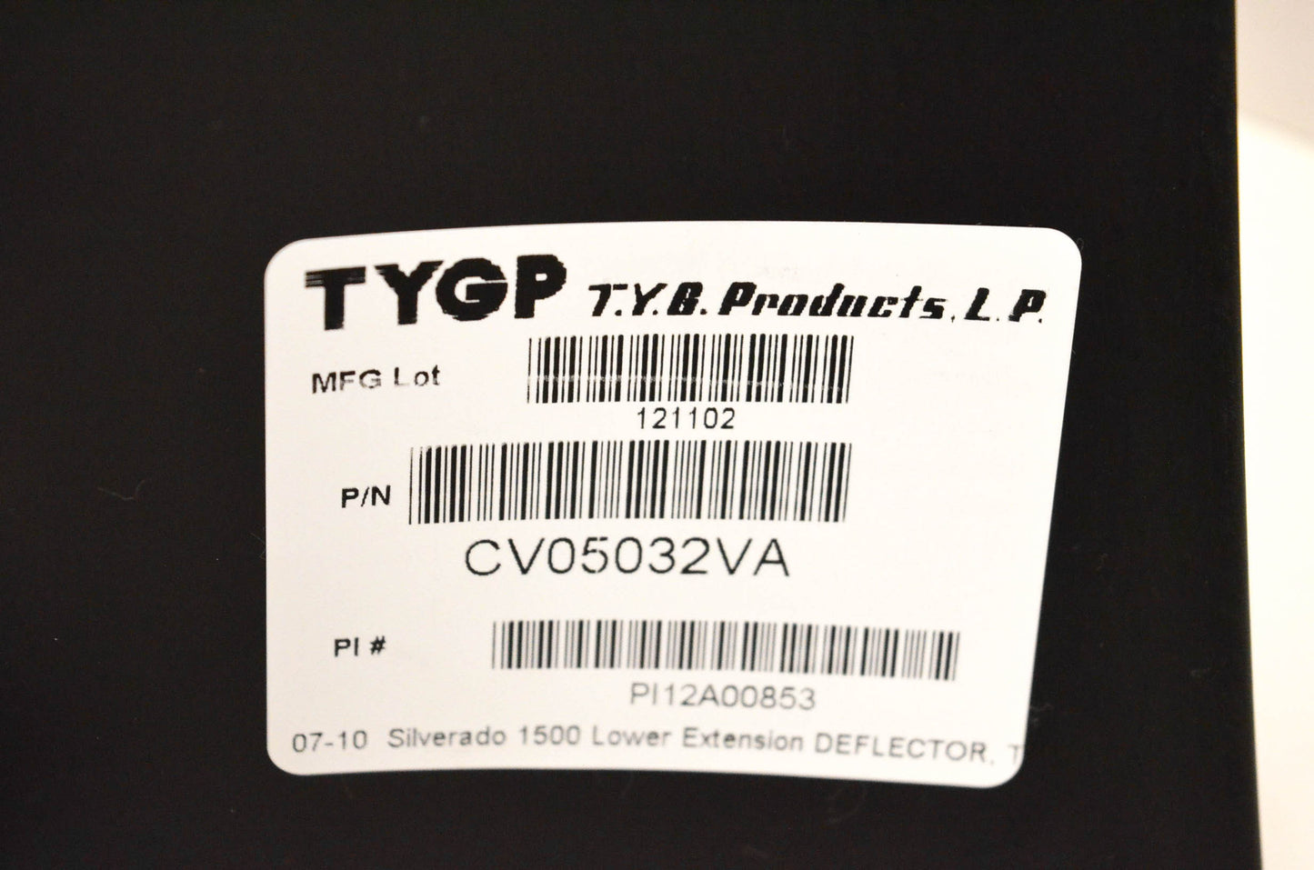 TYG Products CV05032VA Front Lower Valance NOS