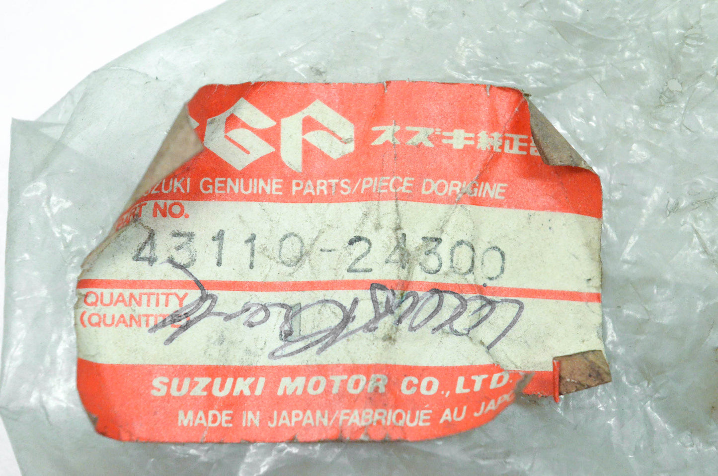 New OEM Suzuki 43110-24300 Rear Brake Pedal Lever NOS