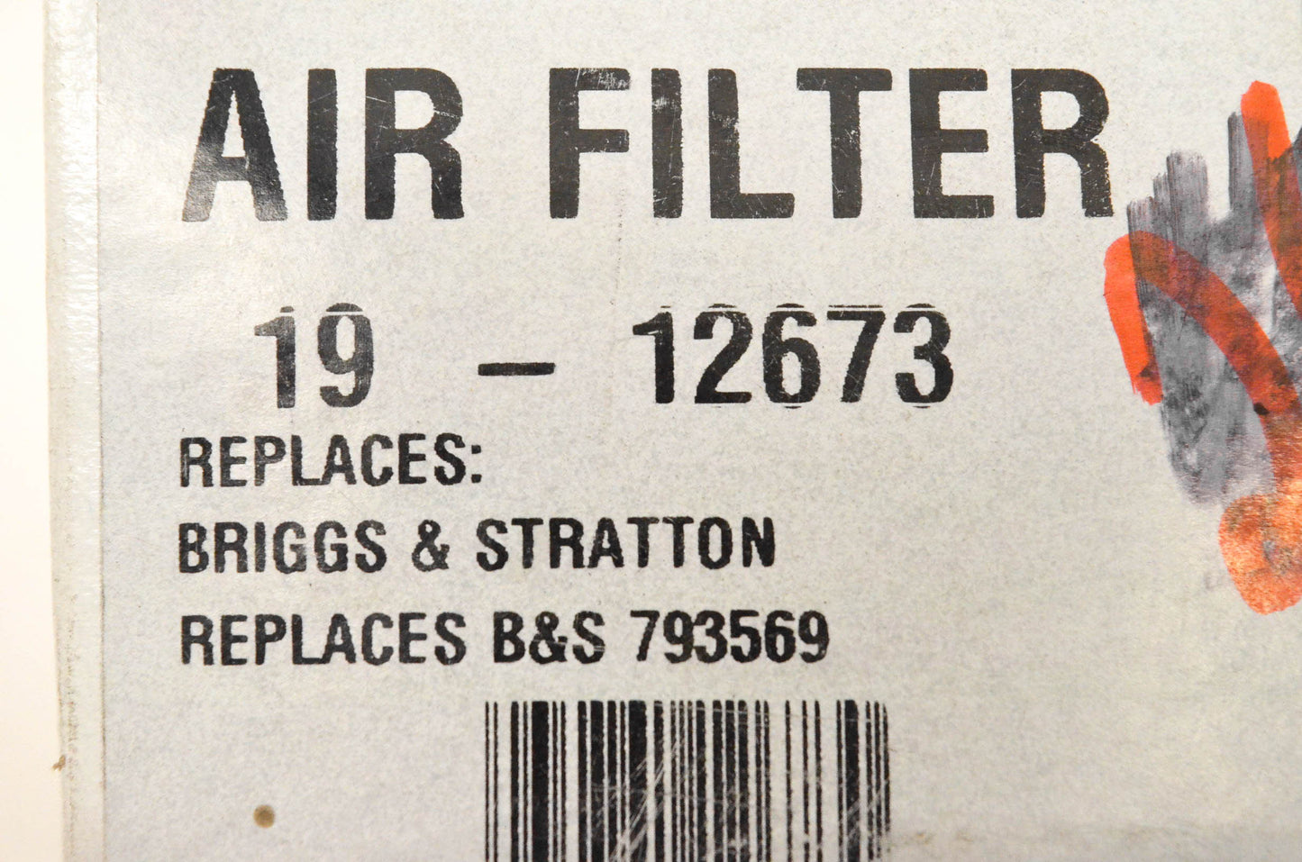 Rotary 19-12673, 793569 Air Filter NOS
