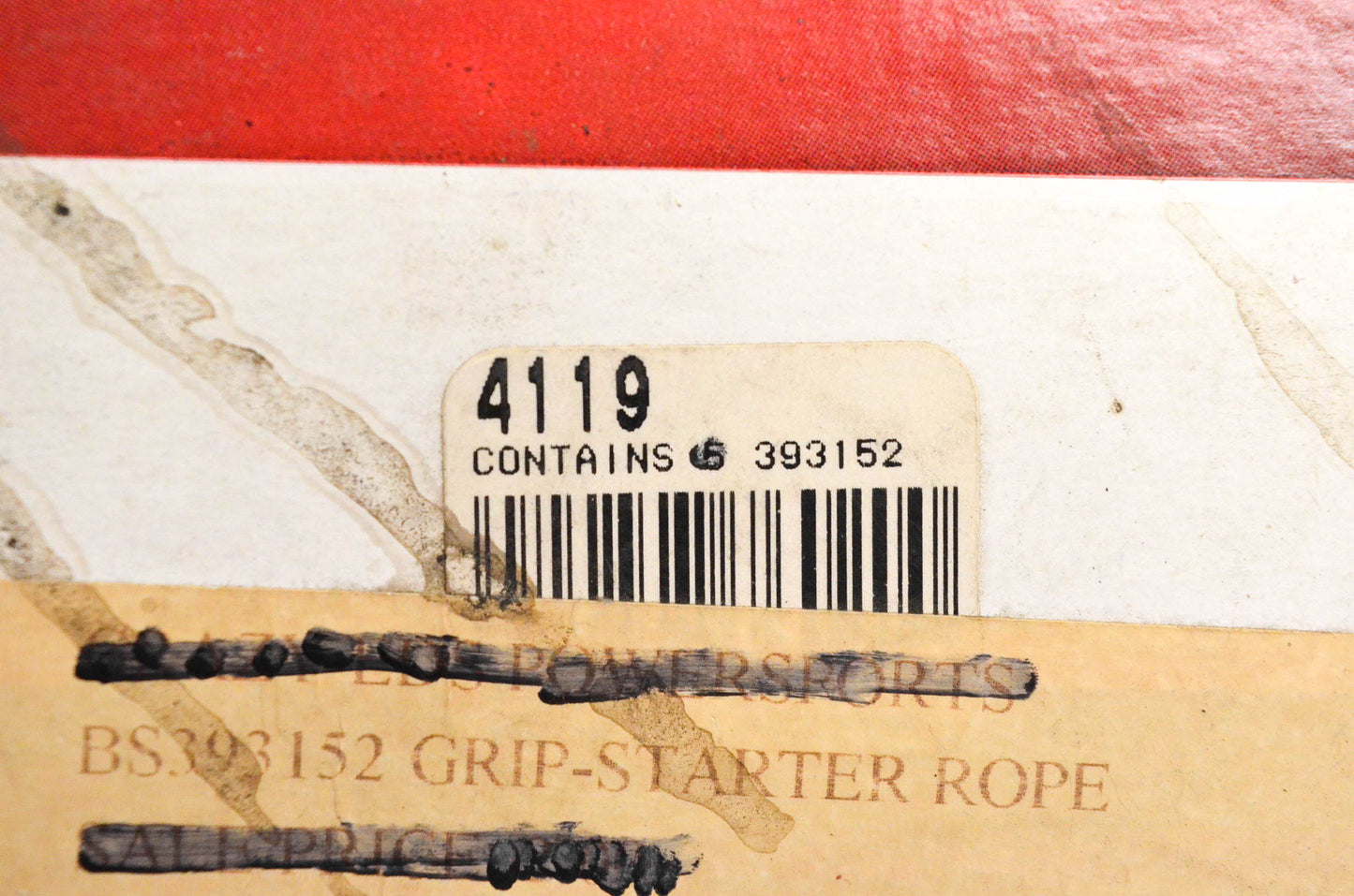 New OEM Briggs & Stratton 393152 Starter Rope Grip NOS
