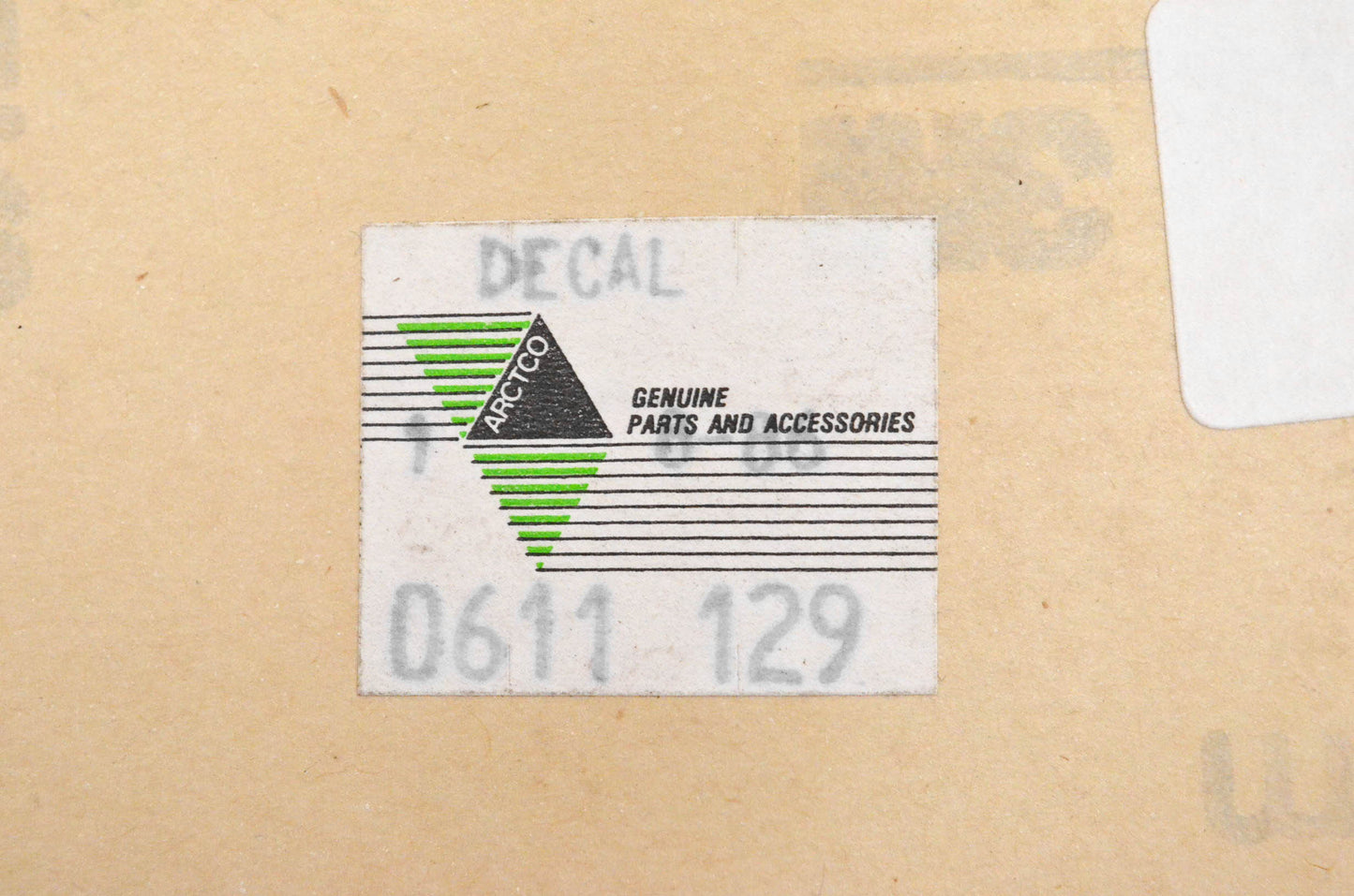 New OEM Arctic Cat 0611-129 Left Fender Decal NOS