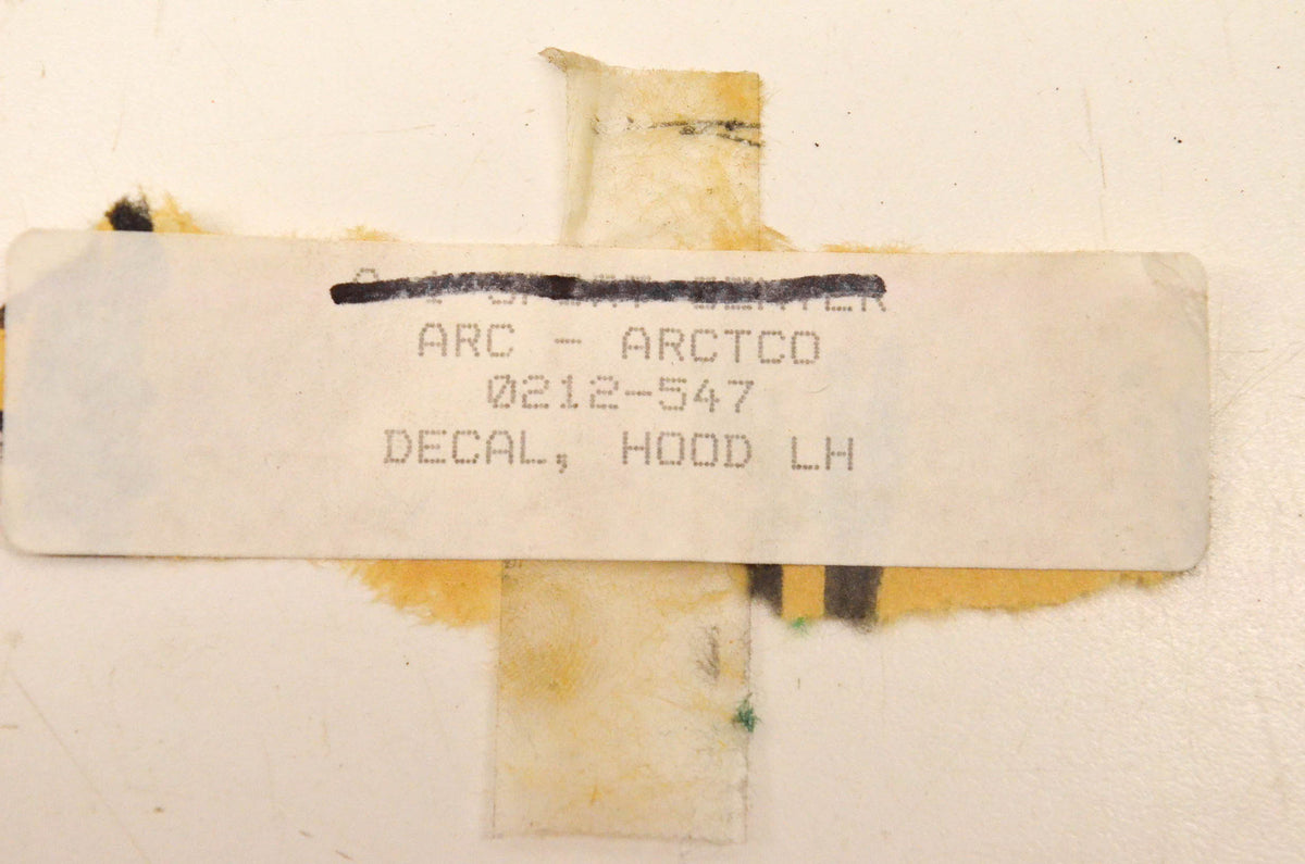 New OEM Arctic Cat 0212-547 Left Hood Decal NOS