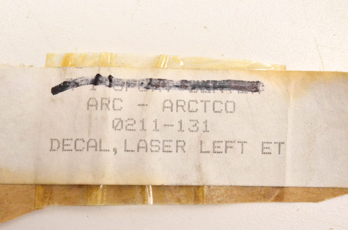 New OEM Arctic Cat 0211-131 Left Laser Decal NOS