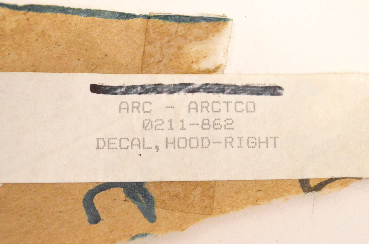 New OEM Arctic Cat 0211-862 Right Hood Decal NOS