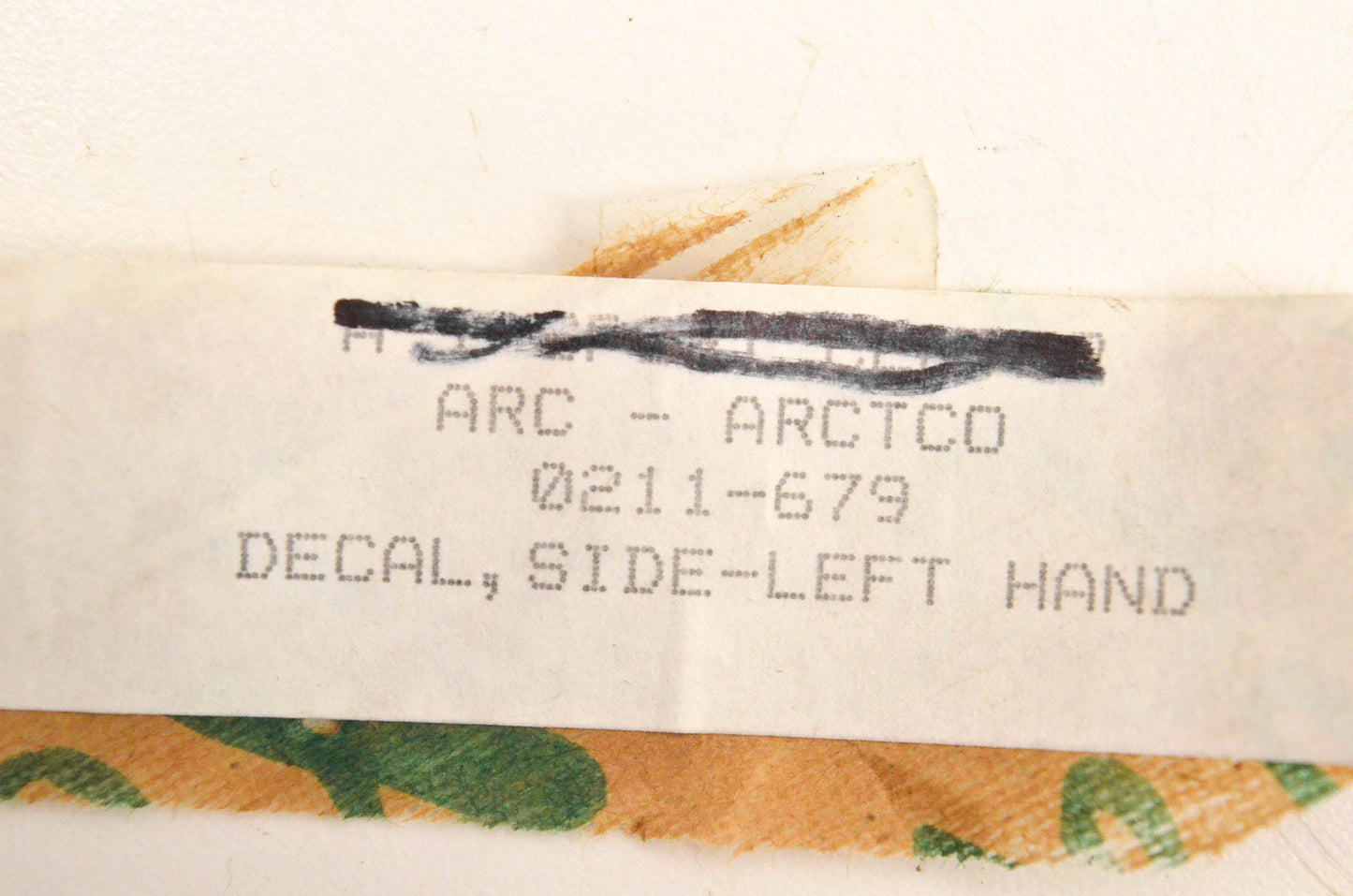New OEM Arctic Cat 0211-679 Left Side Decal NOS
