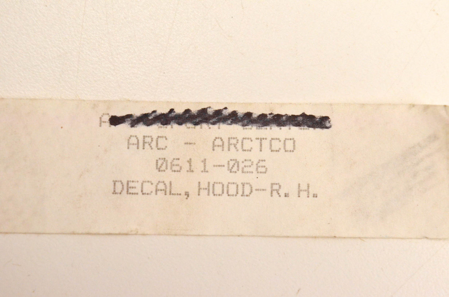 New OEM Arctic Cat 0611-026 Right Hood Decal NOS