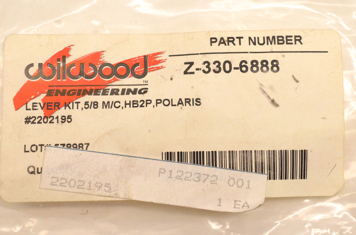 Wildwood 2202195, Z-330-6888 Lever NOS
