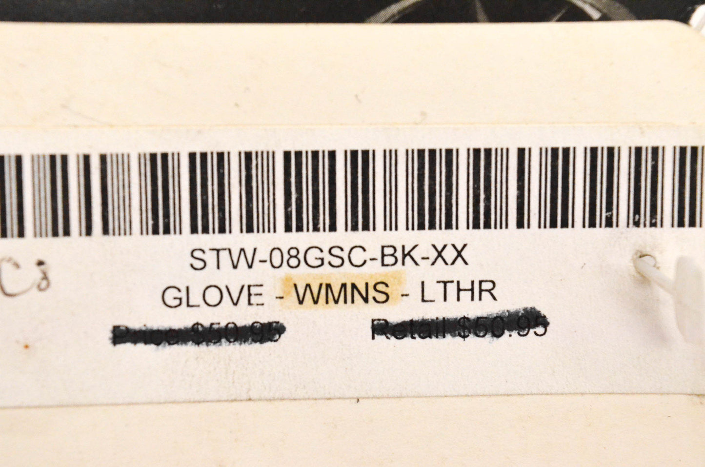 New OEM Yamaha STW-08GSC-BK-XX women Leather Glove NOS